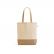 Sacola Ecobag em 70% algodão reciclado e 30% poliéster reciclado (180 g/m²) com base em juta