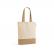 Sacola Ecobag em 70% algodão reciclado e 30% poliéster reciclado (180 g/m²) com base em juta